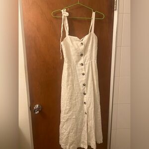 Wilfred Rosalie White Linen Dress
